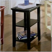 Riverside Splash Of Color Tray Top Accessory Table in Antique Black 