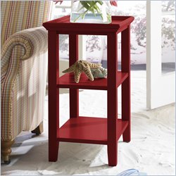 Riverside Splash Of Color Accessory Table in Chili Pepper Red Best Price