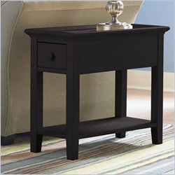 Riverside Furniture Splash Of Color Chairside Table in Antique Black