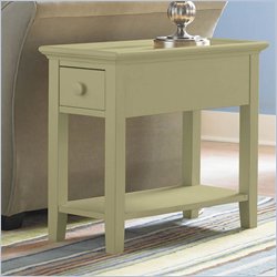 Riverside Furniture Splash Of Color Chairside Table in Ivy Green