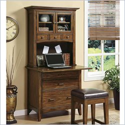 Riverside Furniture Falls Village Personal Workstation and Hutch