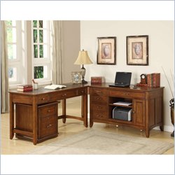 Riverside Furniture Falls Village Writing Desk and Credenza