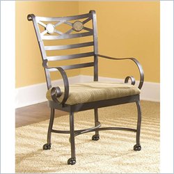 Riverside Furniture Stone Forge Caster Arm Chair
