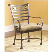 Riverside Furniture Stone Forge Caster Arm Chair