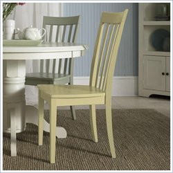 Riverside Furniture Slat Back Side Chair in Buttercup