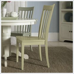 Riverside Furniture Slat Back Side Chair in Ivy