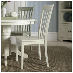 Riverside Furniture Slat Back Side Chair in Shore