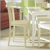 RiverArm Furniture Slat Back Back Counter Stool in Buttercup