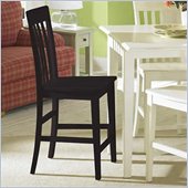 RiverArm Furniture Slat Back Back Counter Stool in Antique