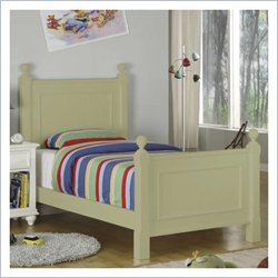 Riverside Furniture Splash of Color Twin Panel Bed in Ivy