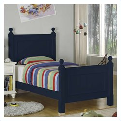 Riverside Furniture Splash of Color Twin Panel Bed in Navy
