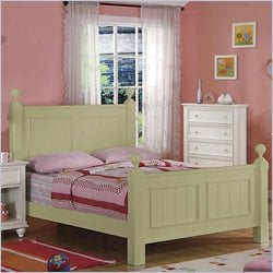 Riverside Furniture Splash of Color Full Panel Bed in Ivy