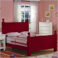 Riverside Furniture Splash of Color Queen Panel Bed in Chili