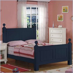 Riverside Furniture Splash of Color Queen Panel Bed in Navy