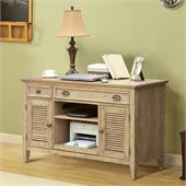 Riverside Furniture Coventry Credenza Desk in Weathered Driftwood
