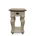 Riverside Furniture Coventry Two Tone Chairside Table in Dover White