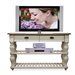 Riverside Furniture Coventry Two Tone Console Table in Dover White