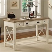 Riverside Furniture Coventry Two Tone Writing Desk in Dover White
