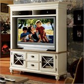 Riverside Furniture Coventry TV Console & Hutch in Dover White