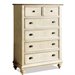 Riverside Furniture Coventry Two Tone 5-Drawer Chest in Dover White