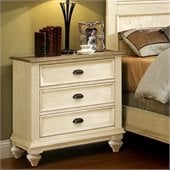 Riverside Furniture Coventry Two Tone Night Stand in Dover White