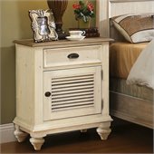 Riverside Furniture Coventry Two Tone Nightstand in Dover White