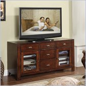 Riverside Furniture Castlewood Entertainment Console in Warm Tobacco
