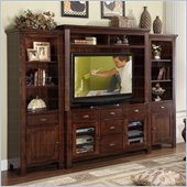 Riverside Furniture Castlewood Entertainment Center in Warm Tobacco