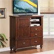 ADD TO YOUR SET: Riverside Furniture Castlewood Media Chest in Warm Tobacco