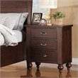 ADD TO YOUR SET: Riverside Furniture Castlewood 3-Drawer Nightstand in Warm Tobacco