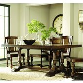 Riverside Furniture Newburgh Dining Table Top-Base in Antique Ginger