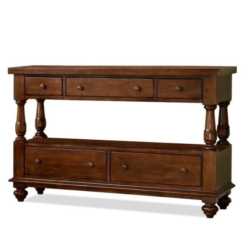 Riverside Furniture Newburgh Server in Antique Ginger