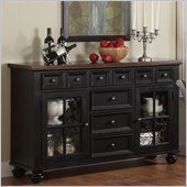 Riverside Furniture Marbella Server in Aged Black
