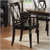 Riverside Furniture Marbella Arm Chair in Aged Black