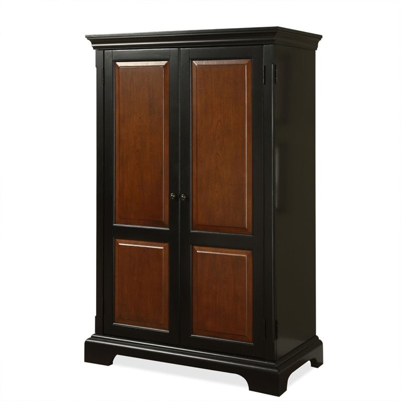 Bridgeport Computer Armoire in Antique Black  7185