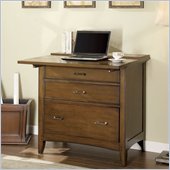 Riverside Furniture Oakton Village Workstation in Distressed Oak