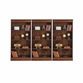 Riverside Furniture Castlewood Wall Bookcase in Warm Tobacco