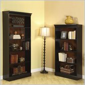 Riverside Furniture Bridgeport Wall Bookcase in Burnished Cherry