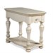 Riverside Furniture Placid Cove Chairside Table in Honeysuckle White