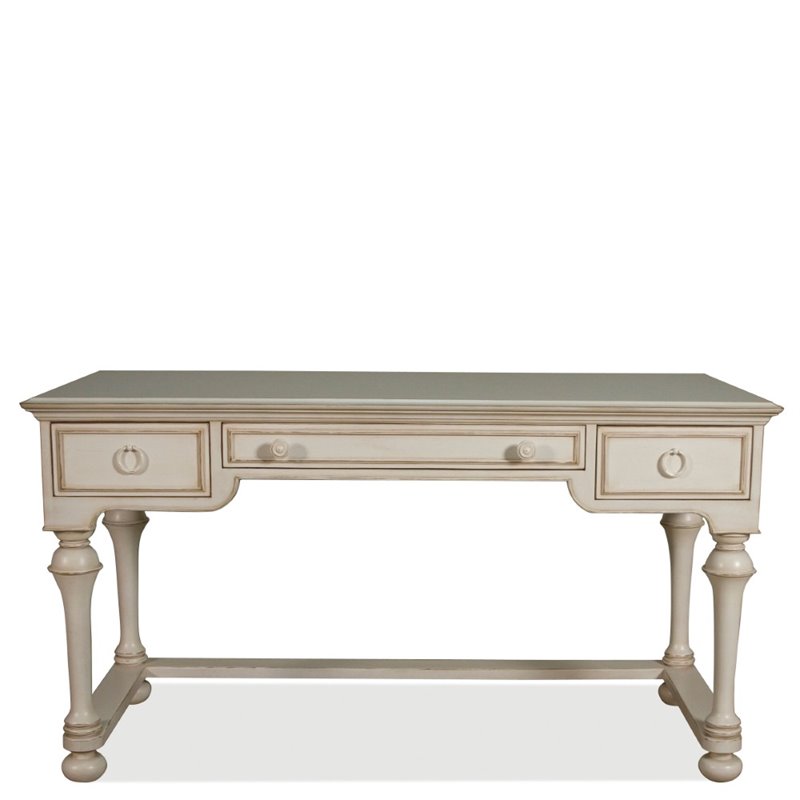 Riverside Furniture Placid Cove Writing Desk in Honeysuckle White