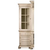 Riverside Furniture Placid Cove Left Pier in Honeysuckle White
