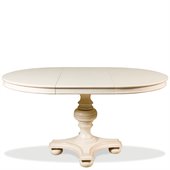 Riverside Furniture Placid Cove 42 Inch Round Dining Table in Honeysuckle White