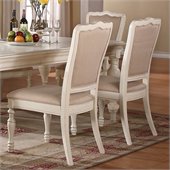 Riverside Furniture Placid Cove Upholstered Side Chair in Honeysuckle White