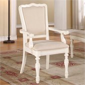 Riverside Furniture Placid Cove Upholstered Arm Chair in Honeysuckle White