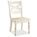 River Furniture Placid Cove X-Back  Dining Chair in Honeysuckle White