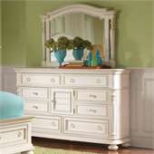 Riverside Furniture Placid Cove Door Dresser in Honeysuckle White