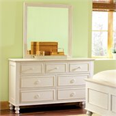 Riverside Furniture Placid Cove 7 Drawer Dresser in Honeysuckle White