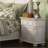 Riverside Furniture Placid Cove Doored Nightstand in Honeysuckle White