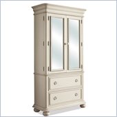 Riverside Furniture Placid Cove Armoire in Honeysuckle White