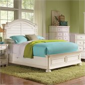Riverside Furniture Placid Cove Arch Bed in Honeysuckle White